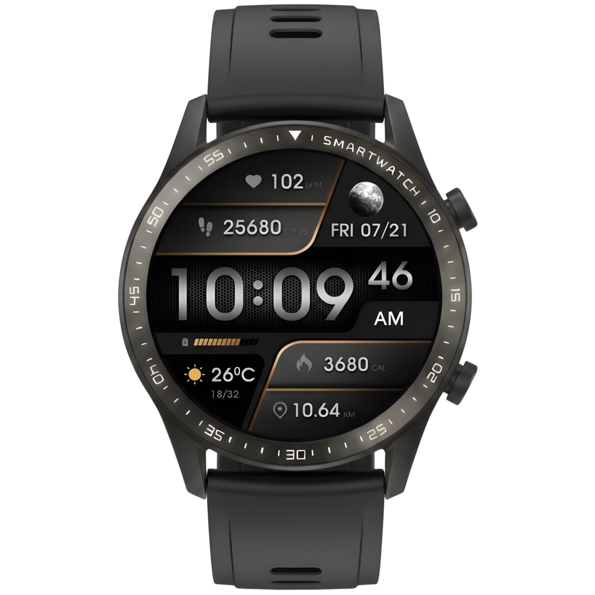 Smartwatch Gravity Czarny 2 Paski GT10-3 - Зображення 8