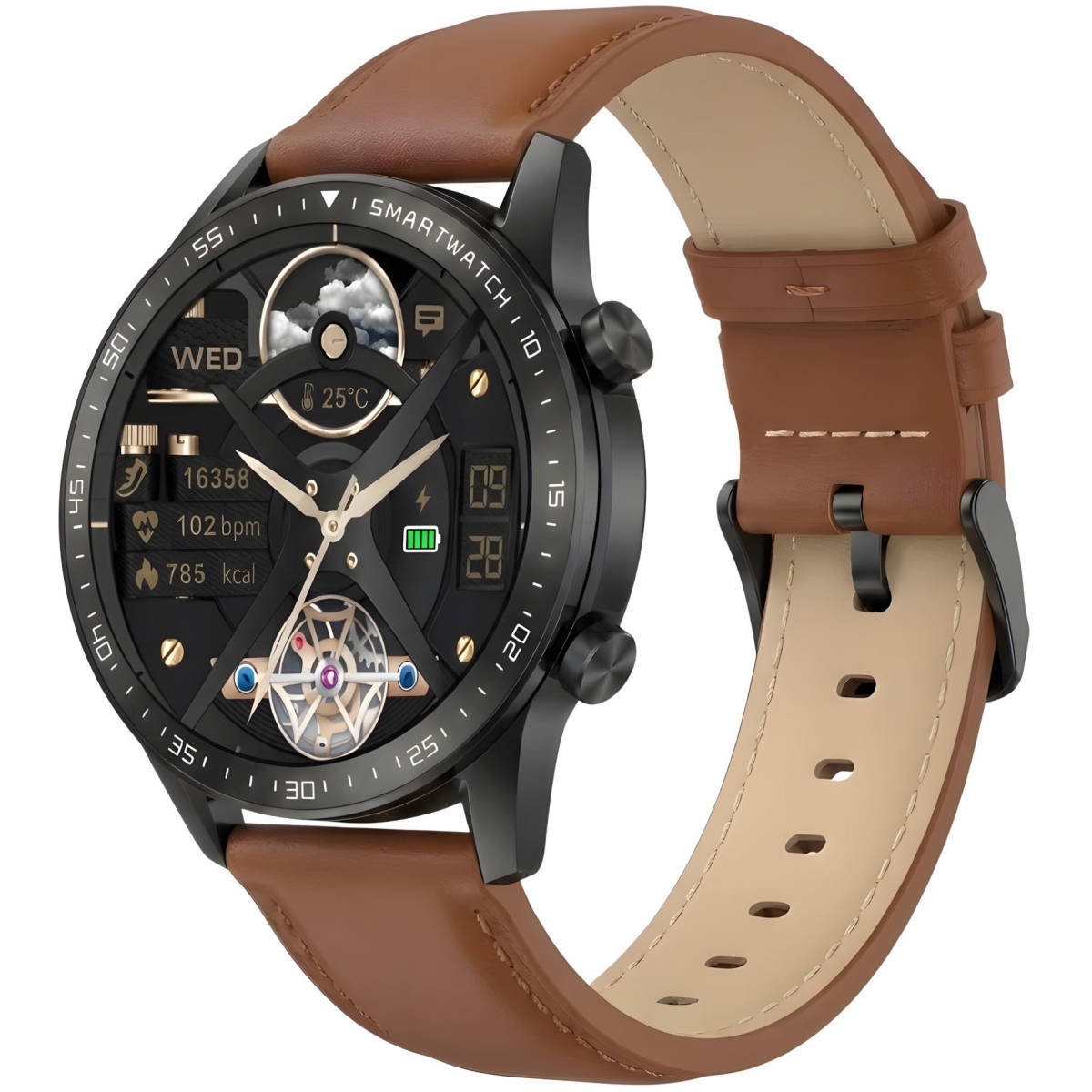 Smartwatch Gravity Czarny 2 Paski GT10-4 - Зображення 5