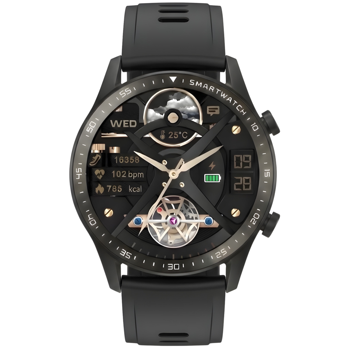 Smartwatch Gravity Czarny 2 Paski GT10-4 - Зображення 10