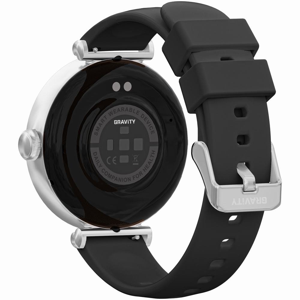 Smartwatch Gravity Srebrno Czarny 2 Paski GT26-9 - obrazek 8