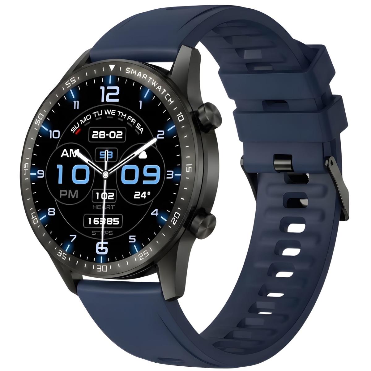 Smartwatch Gravity Czarny 2 Paski GT10-5 - obrazek 5