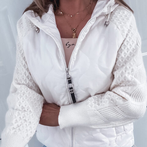 PIKOWANA KURTKA SWETERKOWY RĘKAW<span> - </span>S