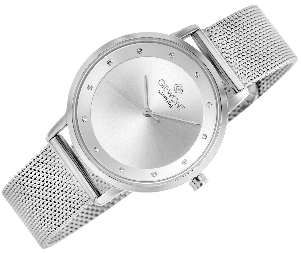 Zegarek Damski Giewont Sapphire Srebrny GW4130-B1 - obrazek 3