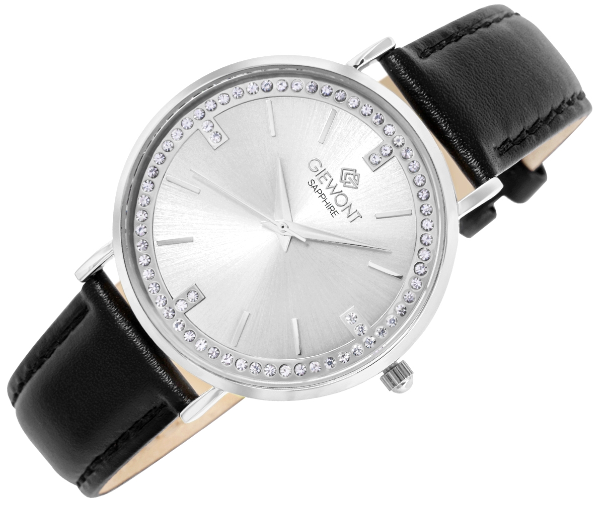 Zegarek Damski Giewont Sapphire Srebrny GW5390-A1 - obrazek 3