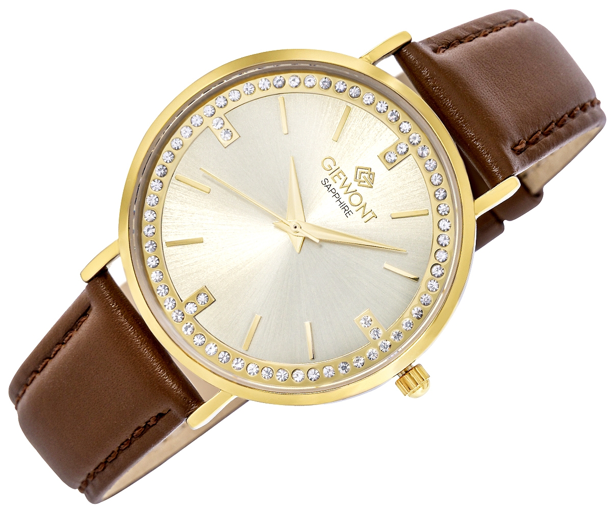 Zegarek Damski Giewont Sapphire Złoty GW5390-A3 - obrazek 3