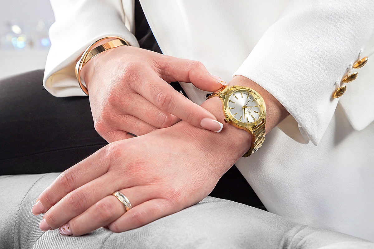 Zegarek Damski Giewont Sapphire Złoto Srebrny GW2720-B2 - obrazek 6