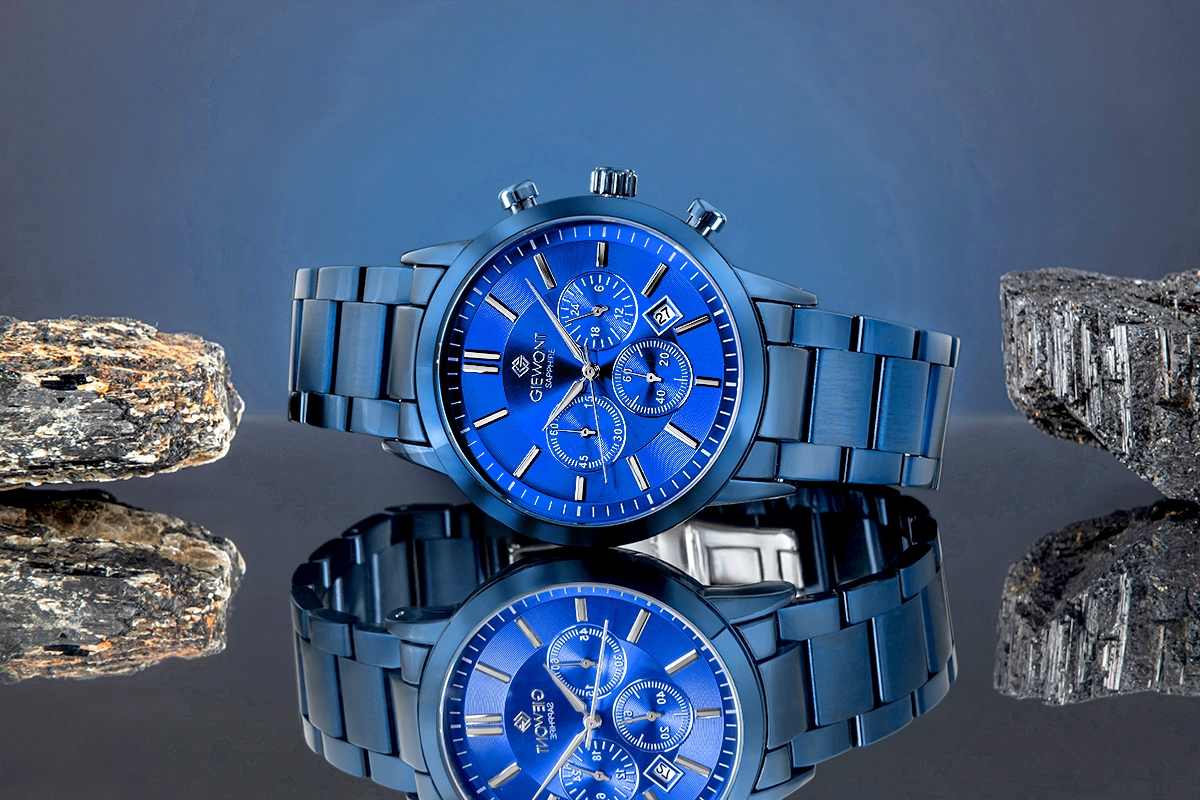 Zegarek Męski Giewont Chronograph Sapphire Niebieski GW8510-B4 - obrazek 6