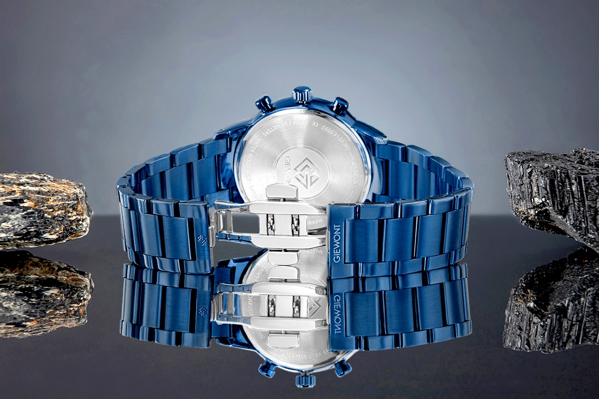 Zegarek Męski Giewont Chronograph Sapphire Niebieski GW8510-B4 - obrazek 7