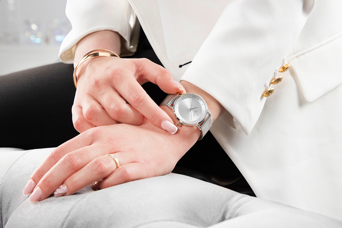 Zegarek Damski Giewont Sapphire Srebrny GW4130-B1 - obrazek 6