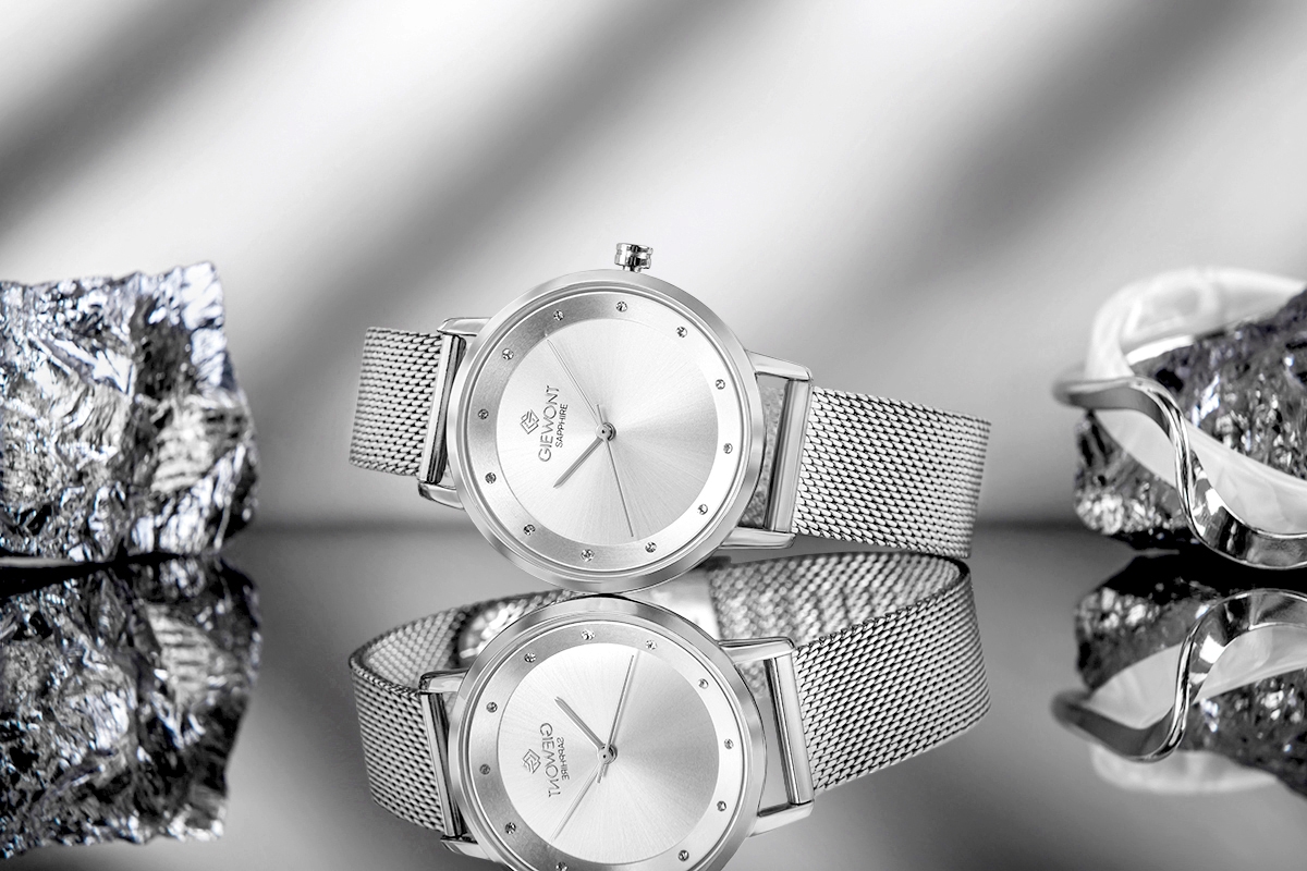 Zegarek Damski Giewont Sapphire Srebrny GW4130-B1 - obrazek 7