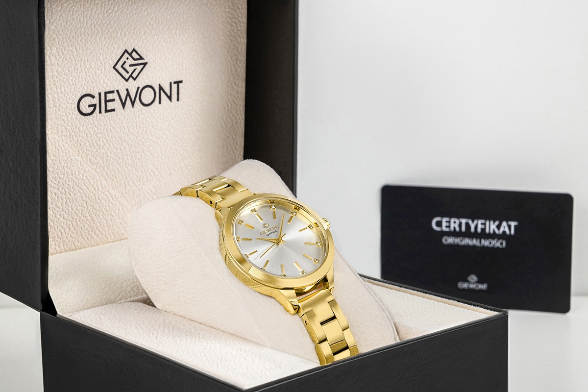 Zegarek Damski Giewont Sapphire Złoto Srebrny GW2720-B2 - obrazek 9