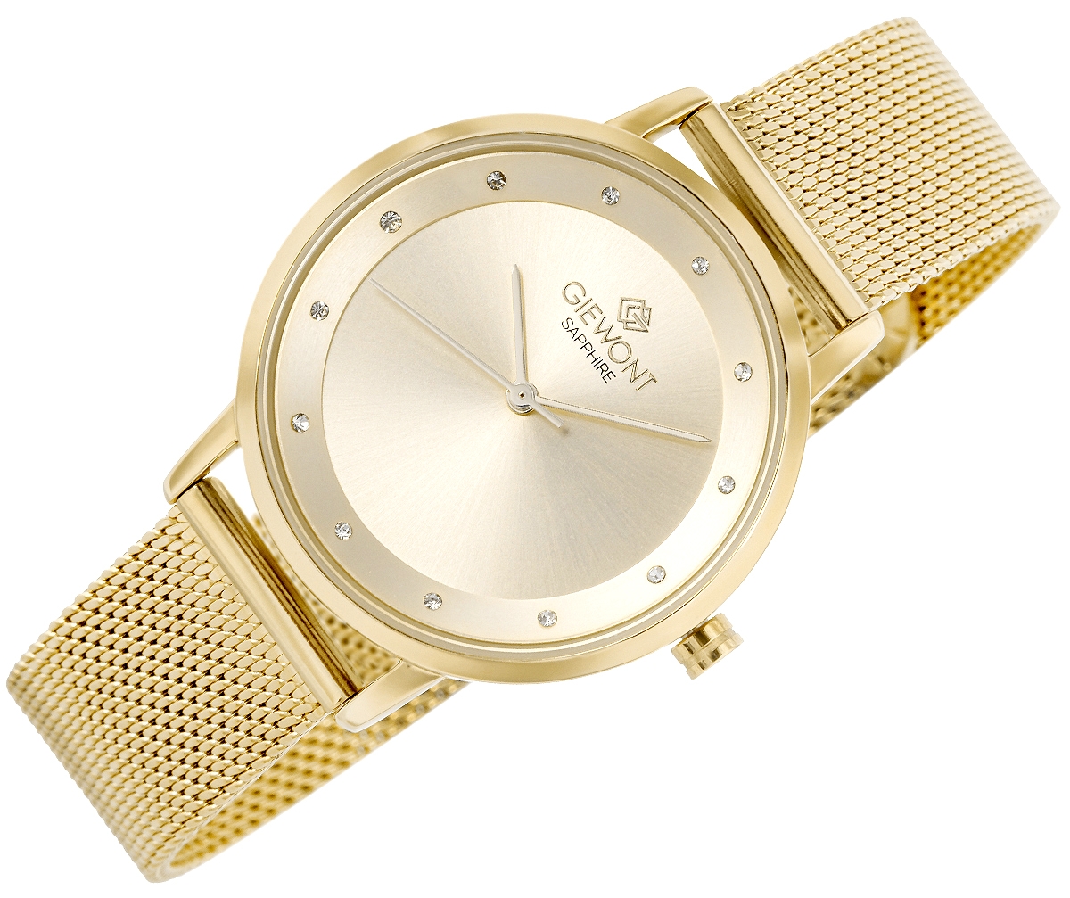 Zegarek Damski Giewont Sapphire Złoty GW4130-B2 - obrazek 3