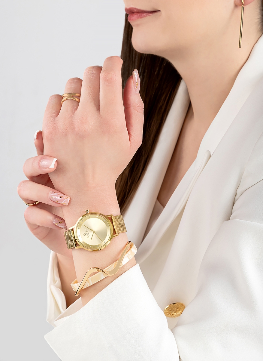 Zegarek Damski Giewont Sapphire Złoty GW4130-B2 - obrazek 5