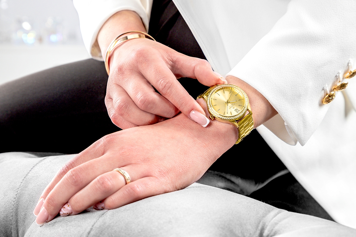 Zegarek Damski Giewont Sapphire Złoty GW1140-B3 - obrazek 6