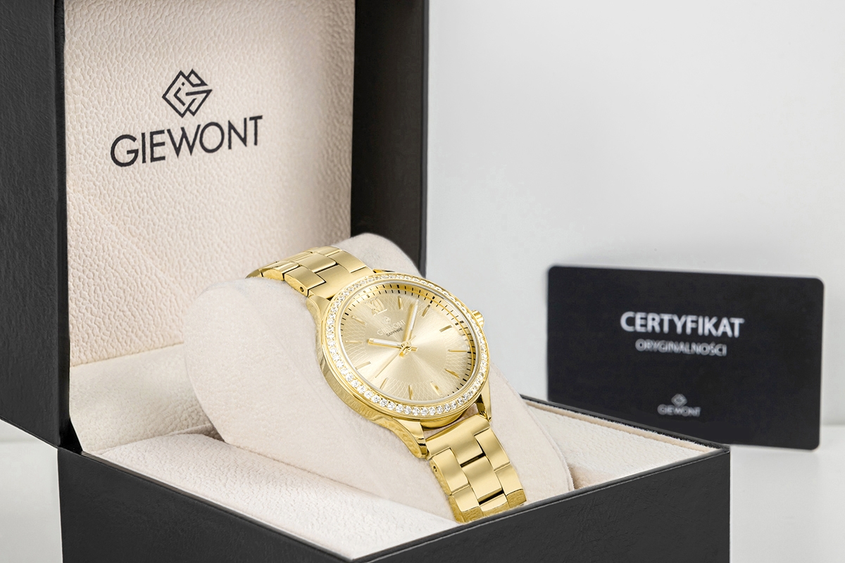 Zegarek Damski Giewont Sapphire Złoty GW1140-B3 - obrazek 9