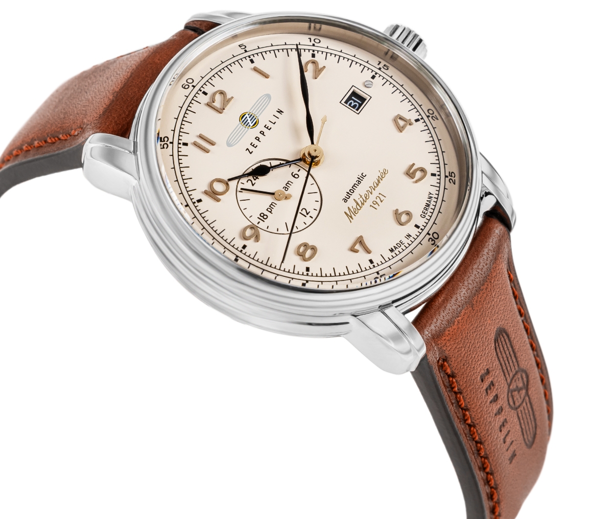 Zegarek Męski ZEPPELIN Méditerranée Automatic 9668-5 + BOX - Зображення 3