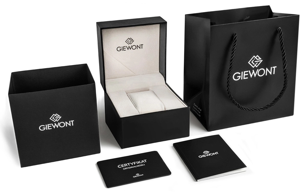 Zegarek Męski Giewont Elegance Sapphire Czarny GW5160-A2 - obrazek 10