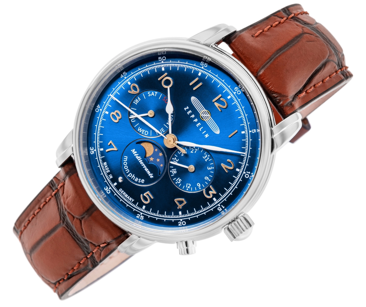 Zegarek Męski ZEPPELIN Mediterranee Moonphase 9636-3 + BOX - Зображення 2