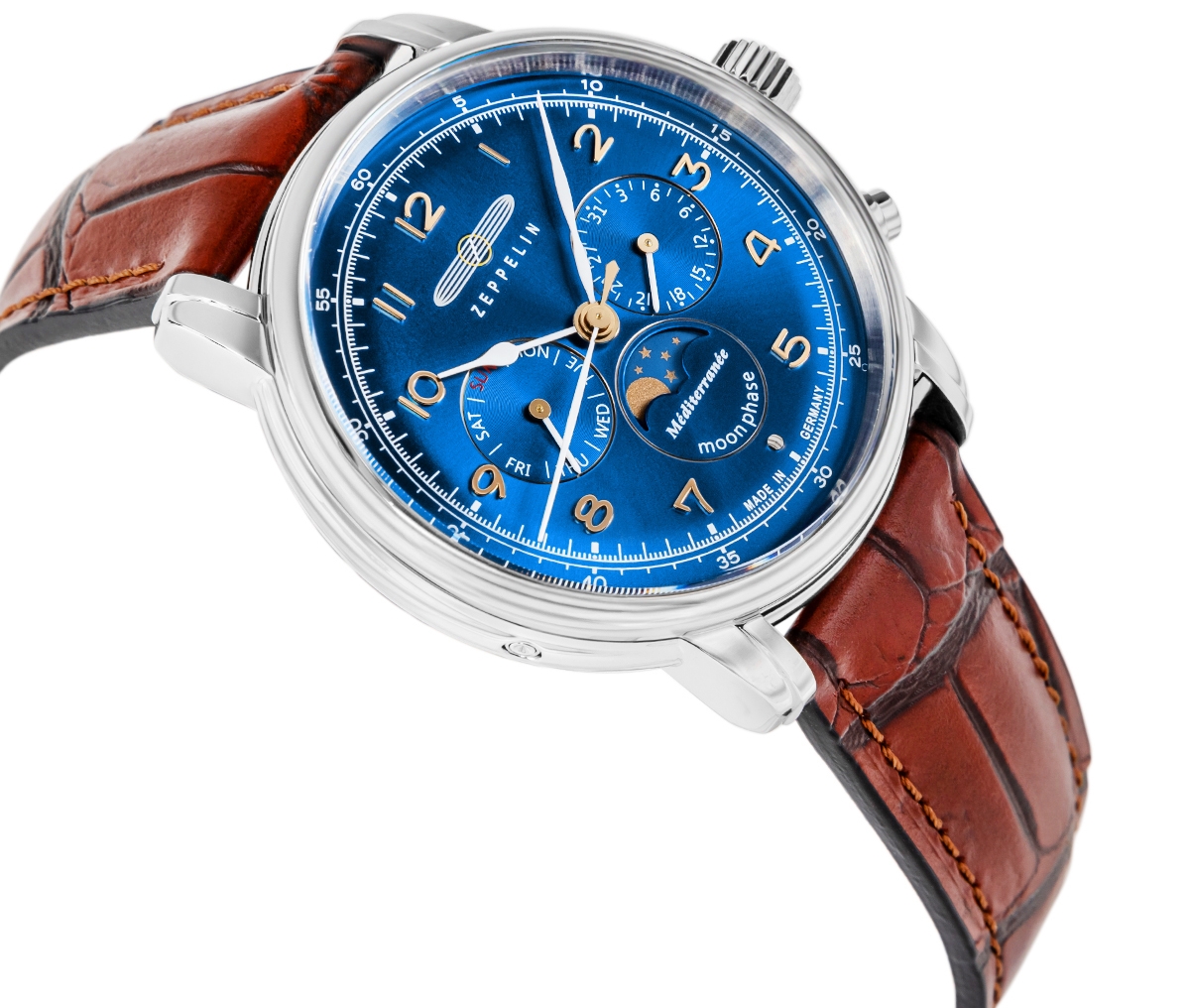 Zegarek Męski ZEPPELIN Mediterranee Moonphase 9636-3 + BOX - Зображення 3