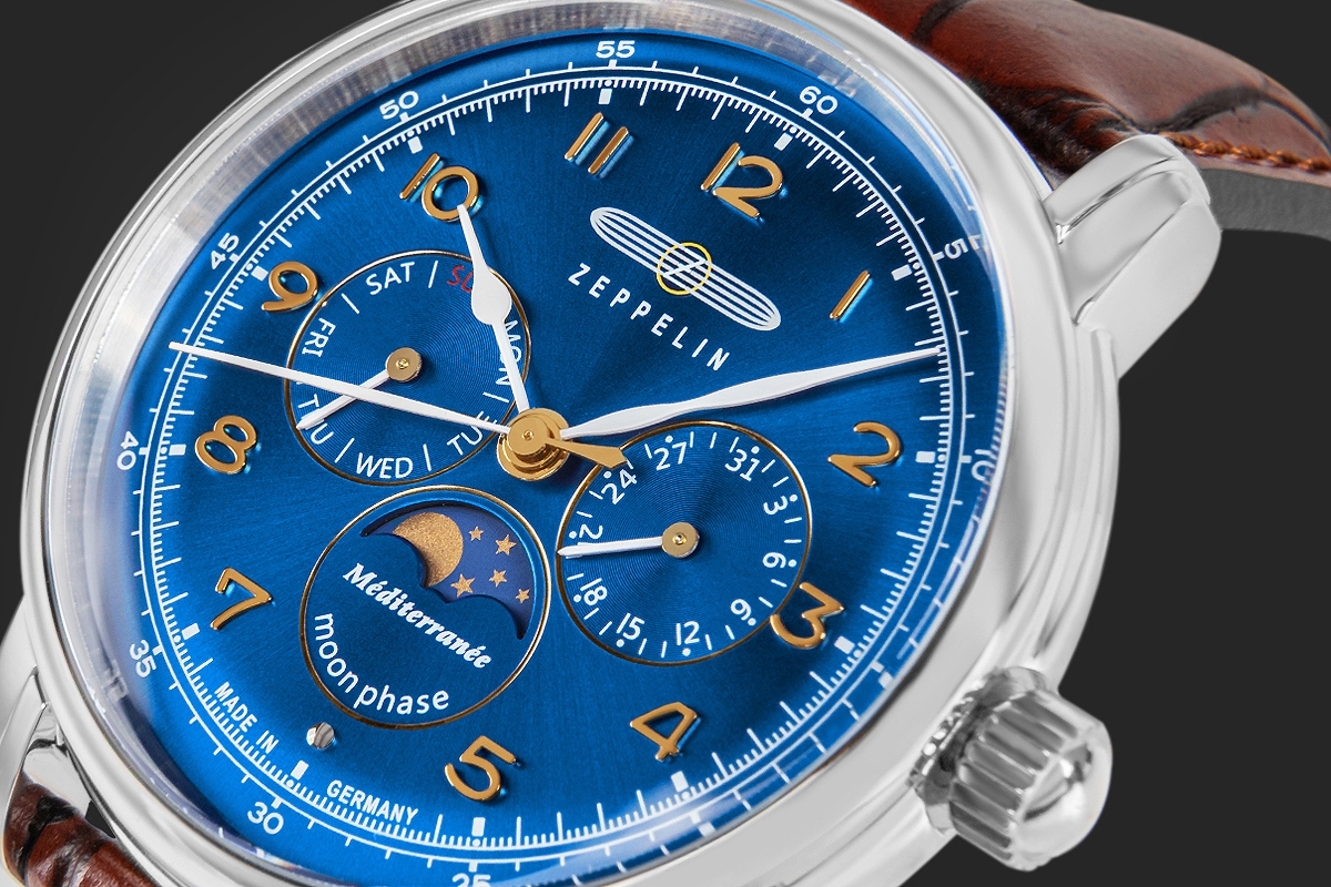Zegarek Męski ZEPPELIN Mediterranee Moonphase 9636-3 + BOX - Зображення 4